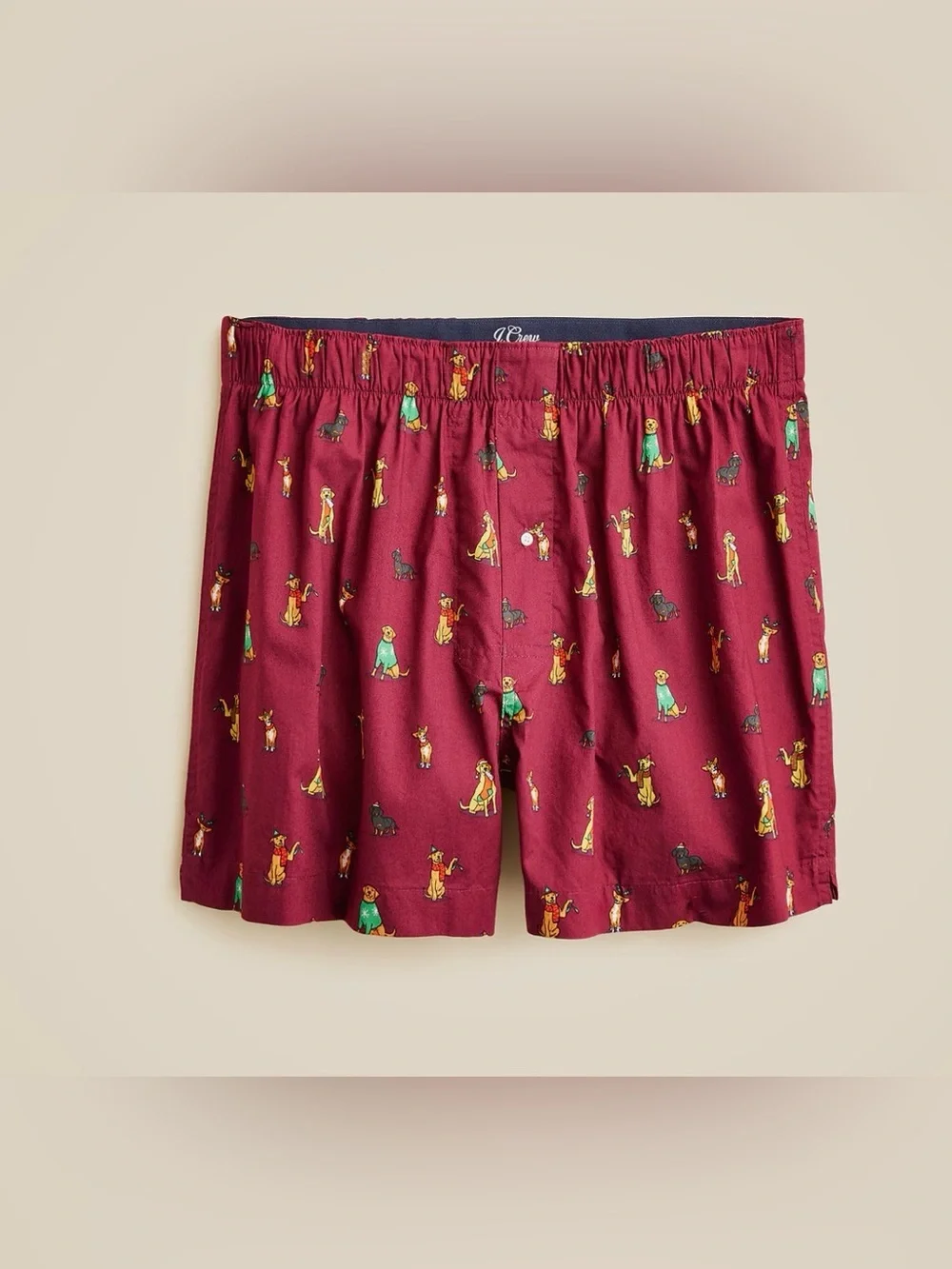 J. Crew Men's Woven boxers multipack 3 pairs Size Small Cotton Christmas Plaid